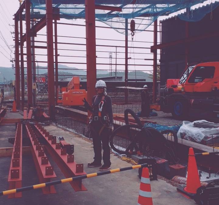 岐阜県美濃加茂市で鉄骨工事始まりました